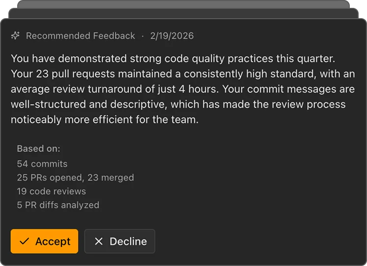 Recommended Feedback