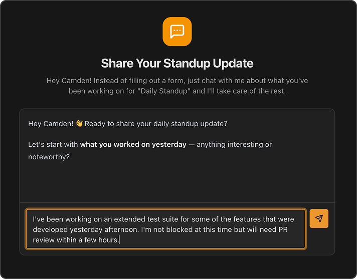 Share Your Standup Update