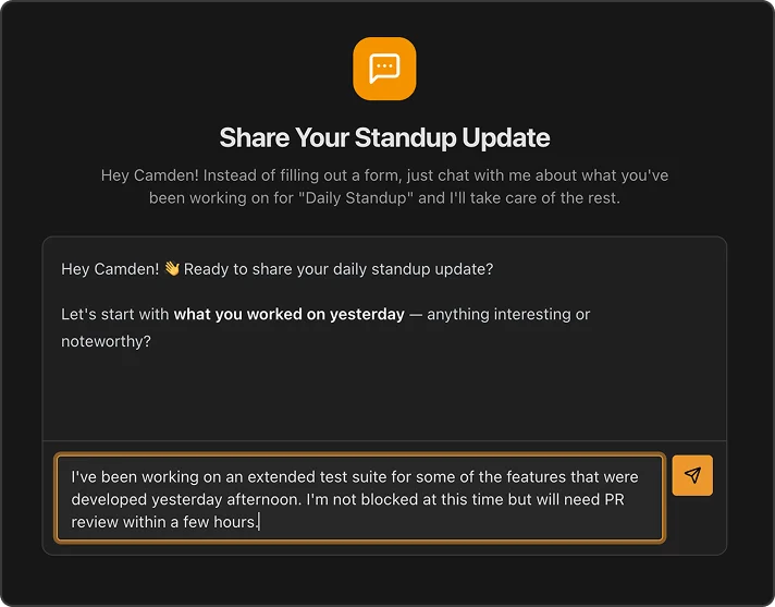 Share Your Standup Update